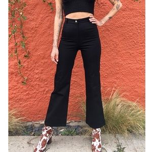 RoseCut Clothing Black Twill Pants